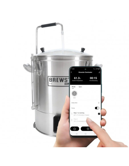 Brasser sa propre bière : Brewster Dominator 40 - Système de brassage WiFi avec contrôle par application - 500200 Brasser sa propre bière : Brewster Dominator 40 - Système de brassage WiFi avec contrôle par application - 500200