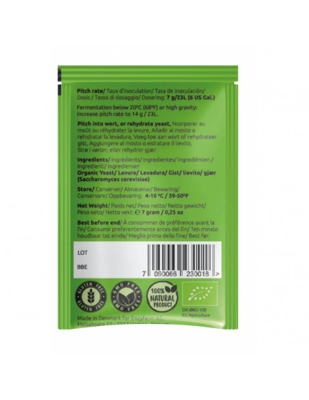 Brasser sa propre bière : K.9 Ebbegarden Kveik Yeastery levure de bière sèche bio - 7 gr - 050.221.7 Brasser sa propre bière : K.9 Ebbegarden Kveik Yeastery levure de bière sèche bio - 7 gr - 050.221.7