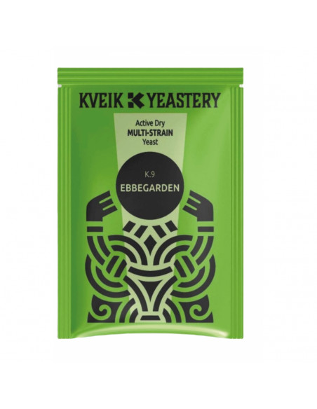 Brasser sa propre bière : K.9 Ebbegarden Kveik Yeastery levure de bière sèche bio - 7 gr - 050.221.7 Brasser sa propre bière : K.9 Ebbegarden Kveik Yeastery levure de bière sèche bio - 7 gr - 050.221.7
