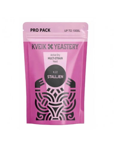 Brasser sa propre bière : K.22 Stalljen Kveik Yeastery levure de bière sèche bio - 300 gr - 050.223.300