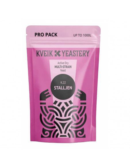 Brasser sa propre bière : K.22 Stalljen Kveik Yeastery levure de bière sèche bio - 300 gr - 050.223.300 Brasser sa propre bière : K.22 Stalljen Kveik Yeastery levure de bière sèche bio - 300 gr - 050.223.300