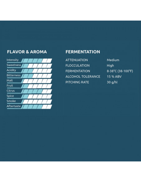 Brasser sa propre bière : K.22 Stalljen Kveik Yeastery levure de bière sèche bio - 7 gr - 050.223.7