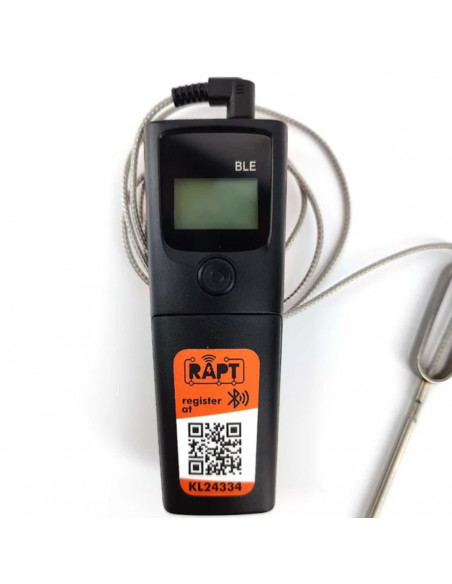 Brasser sa propre bière : Thermomètre Bluetooth -20 à 300 °C - Sonde HTC 20 cm - RAPT - KL24334 Brasser sa propre bière : Thermomètre Bluetooth -20 à 300 °C - Sonde HTC 20 cm - RAPT - KL24334