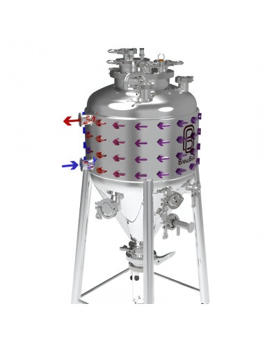 Brasser sa propre bière : Fermenteur conique uni à double enveloppe BrewBuilt® X3 - 52 L - KL37228 Brasser sa propre bière : Fermenteur conique uni à double enveloppe BrewBuilt® X3 - 52 L - KL37228