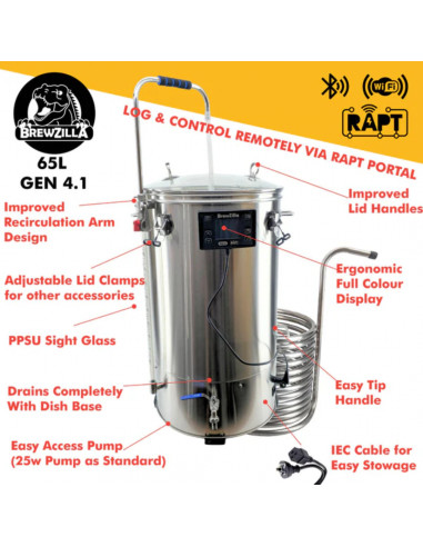 Brasser sa propre bière : BrewZilla Gen 4.1 - 65L - KL27458