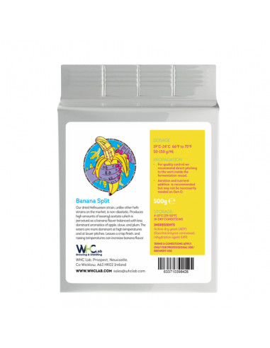 Brasser sa propre bière : Banana Split - Levure de blé emblématique - Déshydratée WHC Lab - 62.002