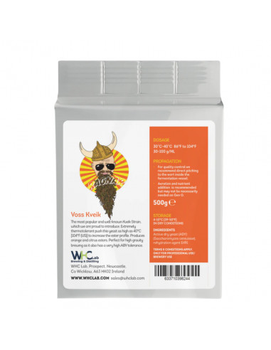 Brasser sa propre bière : Levure de bière Voss Kveik - déshydratée WHC Lab - 62.007