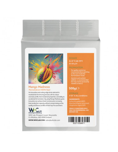 Brasser sa propre bière : Mango Madness - Levure IPA thermotolérante - Déshydratée WHC Lab - 62.019