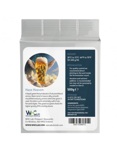 Brasser sa propre bière : Haze Heaven - levure pour New England IPA - Déshydratée WHC Lab - 62.020