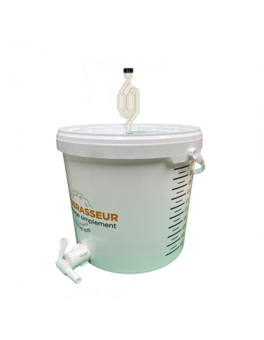 Brasser sa propre bière : Seau de fermentation 12L gradué (complet) - Autobrasseur - 12LGAUTO