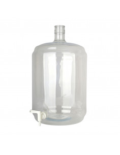 Brasser sa propre bière : Dame Jeanne Bonbonne plastique PET 23L avec robinet - 017.131.23
