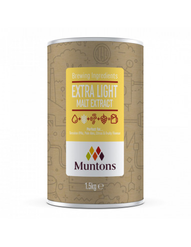 Brasser sa propre bière : Extrait de malt liquide Muntons extra blond 1,5 kg - 052.101.3