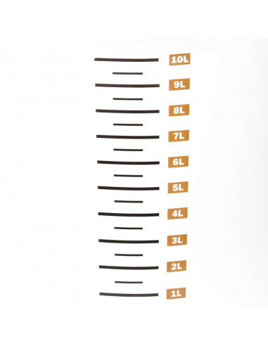Brasser sa propre bière : Seau de fermentation 12L gradué (complet) - Autobrasseur - 12LGAUTO Brasser sa propre bière : Seau de fermentation 12L gradué (complet) - Autobrasseur - 12LGAUTO