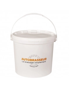 Brasser sa propre bière : Seau 12L avec graduation et couvercle - non percé - Autobrasseur - 12LNPB