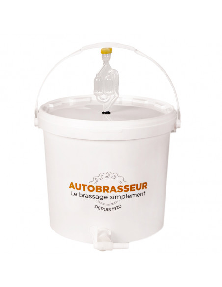 Brasser sa propre bière : Seau de fermentation 12L gradué (complet) - Autobrasseur - 12LGAUTO Brasser sa propre bière : Seau de fermentation 12L gradué (complet) - Autobrasseur - 12LGAUTO