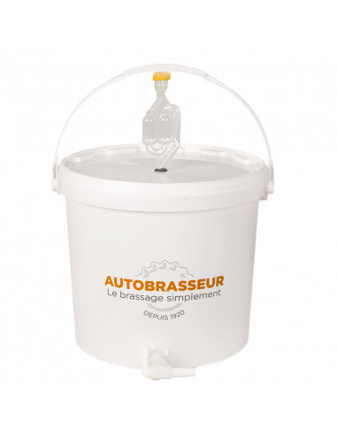 Brasser sa propre bière : Seau de fermentation 12L gradué (complet) - Autobrasseur - 12LGAUTO Brasser sa propre bière : Seau de fermentation 12L gradué (complet) - Autobrasseur - 12LGAUTO