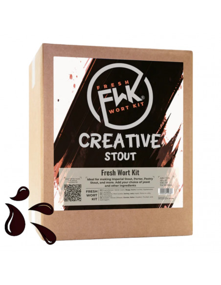 Brasser sa propre bière : FWK Creative bière Stout - Kits de moût frais 20L - 108078