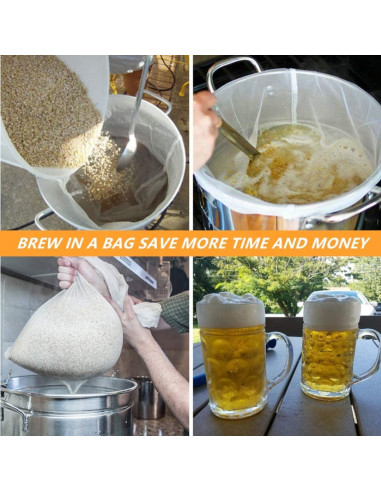 Brasser sa propre bière : Sac de brassage filtrant "Brew Bag" Universel 56 X 66 cm - CHN-997