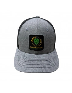 Brasser sa propre bière : Casquette Autobrasseur, gris clair/noir taille unique - CASKAUTO