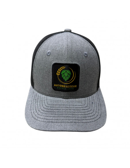 Brasser sa propre bière : Casquette Autobrasseur, gris clair/noir taille unique - CASKAUTO Brasser sa propre bière : Casquette Autobrasseur, gris clair/noir taille unique - CASKAUTO
