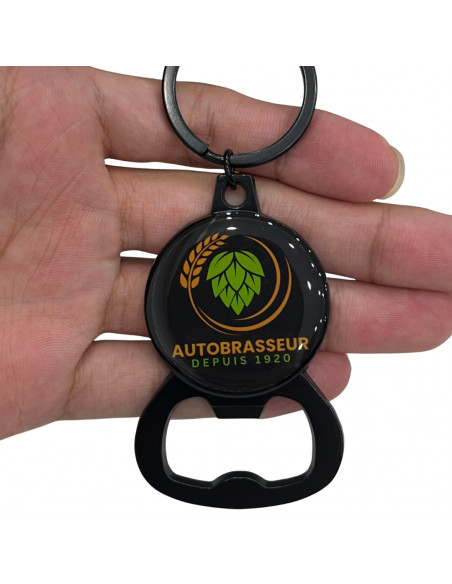 Brasser sa propre bière : Porte-clé décapsuleur Autobrasseur - CLEFBLACK Brasser sa propre bière : Porte-clé décapsuleur Autobrasseur - CLEFBLACK