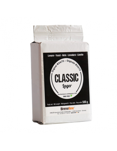 Brasser sa propre bière : Levure de bière CLASSIC LAGER 500gr - Brewline - CLALAG500