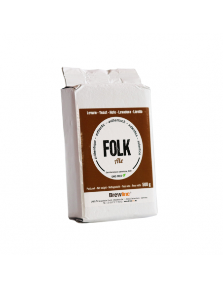 Brasser sa propre bière : Levure de bière FOLK ALE 500gr - Brewline - FOLKALE500