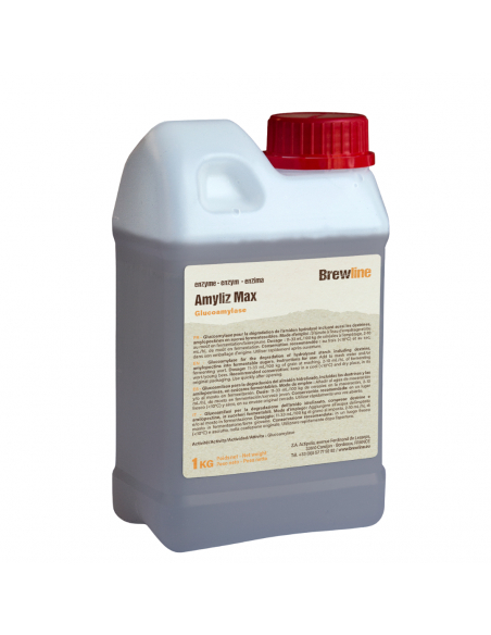 Brasser sa propre bière : Enzyme AMYLIZ MAX 1kg - Brewline (glucoamylase) - AMYLIZMAX