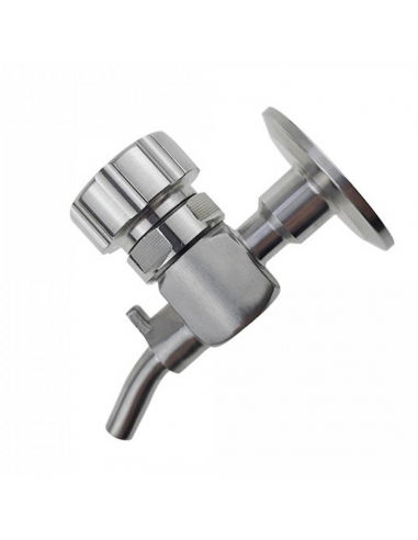 Brasser sa propre bière : Robinet d’échantillonnage hygiénique 1,5" TC avec bouton rotatif - Brew Monk™ - 018.810.2