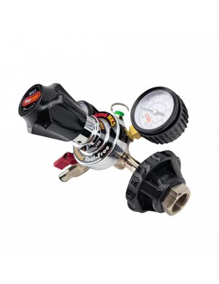 Brasser sa propre bière : Détendeur MK5 Gaz CO2 Double manomètre (soupape de sécurité 4,5 bar et manomètre 65 psi) - KL30670