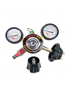 Brasser sa propre bière : Détendeur MK5 Gaz CO2 Double manomètre (soupape de sécurité 4,5 bar et manomètre 65 psi) - KL30670