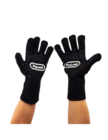 Brasser sa propre bière : Gants de cuisine KegLand haute résistance à la chaleur - KL32292 Brasser sa propre bière : Gants de cuisine KegLand haute résistance à la chaleur - KL32292
