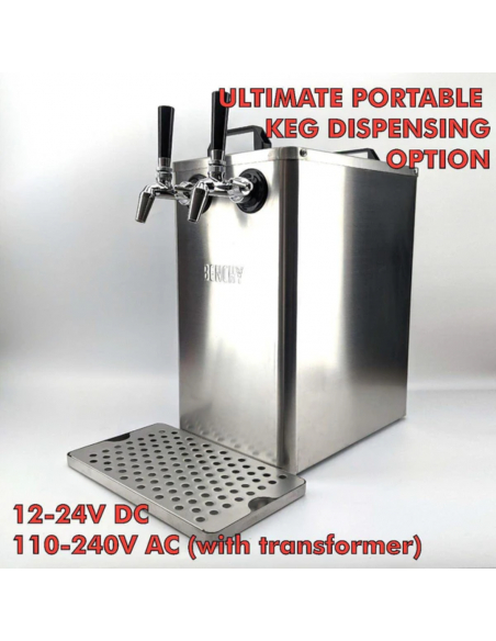 Brasser sa propre bière : Tireuse à bière froid sec de comptoir à double robinet (12 V/24 V/240 V) - KL18210 Brasser sa propre bière : Tireuse à bière froid sec de comptoir à double robinet (12 V/24 V/240 V) - KL18210