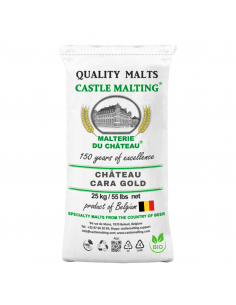Brasser sa propre bière : Malt château cara gold biologique 120 EBC - 25kg - MC120BIOS25