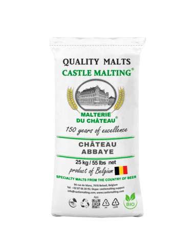Brasser sa propre bière : Malt château abbaye biologique 45 EBC - 25kg - MA45BIOS25