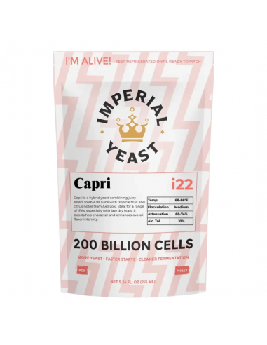 Brasser sa propre bière : Levure Capri i22 - Imperial Yeast - CAPRI-A04