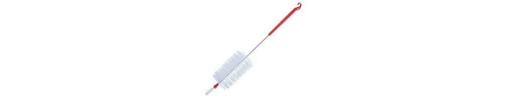 Brosse et goupillon pour le nettoyage des bouteilles