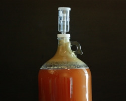 Seau de fermentation 6,2L gradué avec couvercle troué et Barboteur